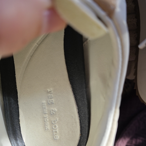 rag & bone Women's Retro Runner Oyster Grey Sneakers - Size 38 - Picture 7 of 8